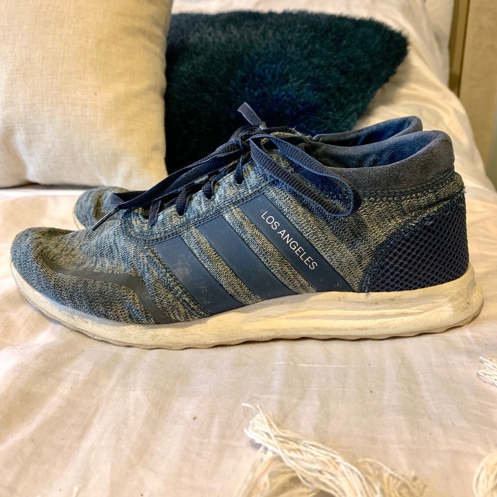 Blue and Grey Adidas Los Angeles Shoes